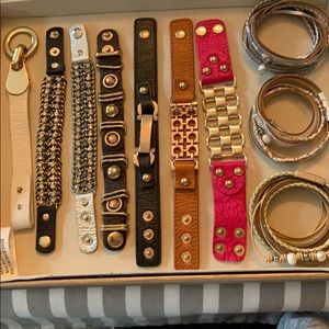 Lot of 10 leather bracelets